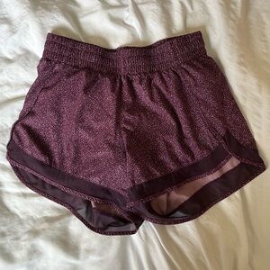 Athleta Plum Mesh Racer Run 4” Shorts